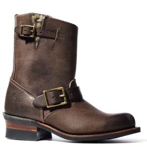 Frye for Coach Engineer Boot size 7.5, fur lined